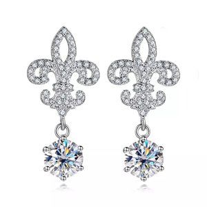 Certified 2ct. t.w. Diamond Brilliant Cut Elegant Dangle Earrings